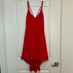 B Darlin Strappy Red High Low Dress